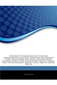 Articles on University of Georgia Faculty, Staff and Administration, Including