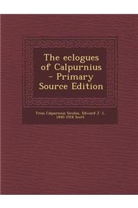 The Eclogues of Calpurnius