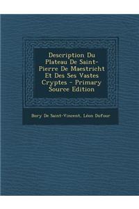 Description Du Plateau de Saint-Pierre de Maestricht Et Des Ses Vastes Cryptes