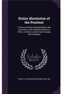 Entire Absolution of the Penitent