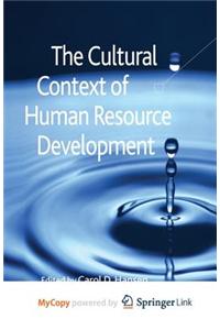 The Cultural Context of Human Resource Development