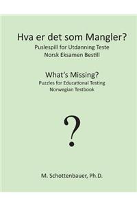 Hva er det som Mangler? Puslespill for Utdanning Teste