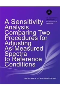 Sensitivity Analysis Comparing Two Procedures for Adjusting As-Measured Spectra to Reference Conditions