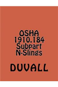 OSHA 1910.184 Subpart N-Slings