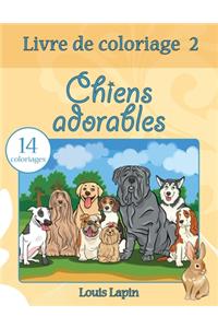 Livre de coloriage chiens adorables