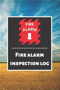 Fire alarm inspection log