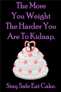 The More You Weight The Harder You Are To Kidnap. Stay Safe Eat Cake.