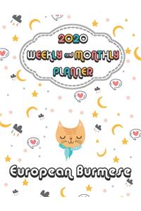 2020 European Burmese Cat Planner