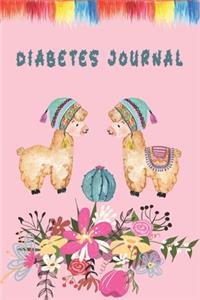 Cute Boho Llama Diabetes Journal Log Book