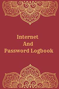 Internet And Password Logbook