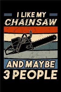 I Like My Chainsaw and Maybe 3 People