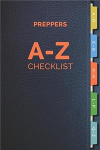 Preppers A-Z Checklist