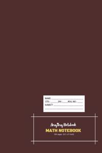 Math Notebook - AmyTmy Notebook - 100 pages - 8.5 x 11 inch - Matte Cover