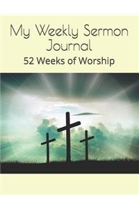 My Weekly Sermon Journal