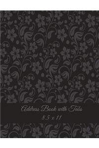 Address Book with Tabs 8.5 x 11