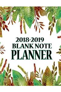 2018-2019 Blank Note Planner