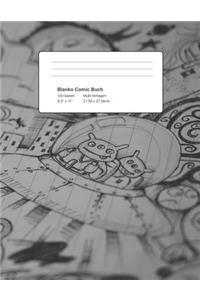 Blanko Comic Buch - 100 Seiten Multi-Vorlagen