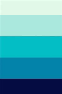 2019 Daily Planner Blue Swatch Ombre 384 Pages