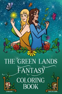 Green Lands Fantasy Coloring Book