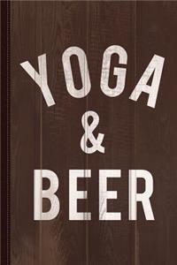Yoga and Beer Journal Notebook