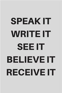 Speak It