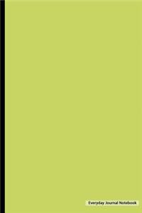 Everyday Journal Notebook - Blank Unlined (Lime Cover)