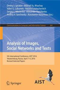 Analysis of Images, Social Networks and Texts