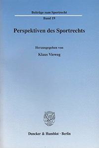 Perspektiven Des Sportrechts