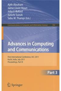 Advances in Computing and Communications, Part 3