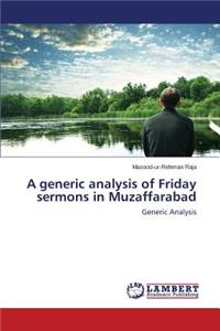 generic analysis of Friday sermons in Muzaffarabad