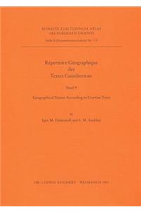 Repertoire Geographique des Textes Cuneiformes