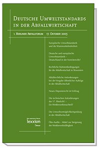 Deutsche Umweltstandards in Der Abfallwirtschaft