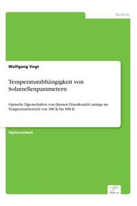 Temperaturabhängigkeit von Solarzellenparametern
