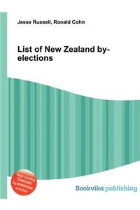 List of New Zealand By-Elections