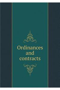Ordinances and Contracts