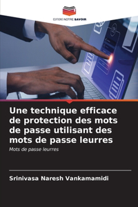 technique efficace de protection des mots de passe utilisant des mots de passe leurres