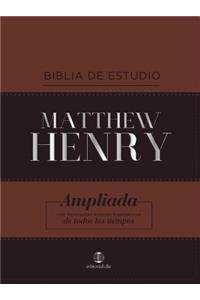 Rvr, Biblia de Estudio Matthew Henry, Leathersoft, Clásica, Interior a DOS Colores, Con Índice
