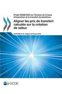 Projet OCDE/G20 sur l'érosion de la base d'imposition et le transfert de bénéfices Aligner les prix de transfert calculés sur la création de valeur, Actions 8-10 - Rapports finaux 2015