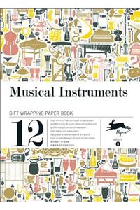 Musical Instruments Gift Wrapping Paper Book