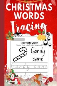 Christmas Words Tracing Workbook