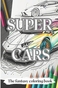 Supercar coloring book