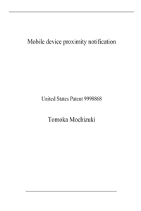 Mobile device proximity notification