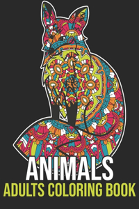 Animals Adults Coloring Book