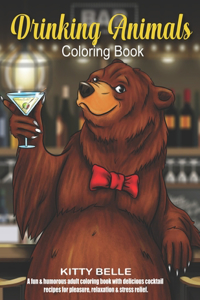 Drinking Animals Coloring Book