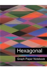 Hexagonal Graph Paper Notebook. Blank Hexagonal Graph Paper Notebook Journal Planner.