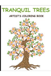 Tranquil Trees Artist's Coloring Books