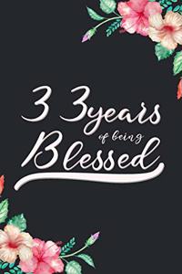 Blessed 33rd Birthday Journal