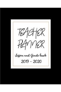 Teacher Planner Lesson and Grade Book 2019 - 2020