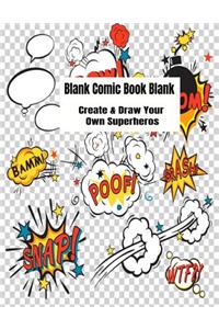 Blank Comic Book Blank Create & Draw Your Own Superheros