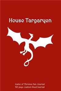 House Targaryen Game of Thrones Journal